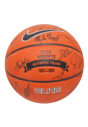 2012 USA Basketball Mens Olympic Team-Signed Limited Edition Basketball (JSA • Gold Medal Team • USA Basketball LOA)