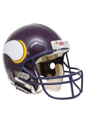 Circa 1995 Warren Moon Minnesota Vikings Game-Used Helmet 