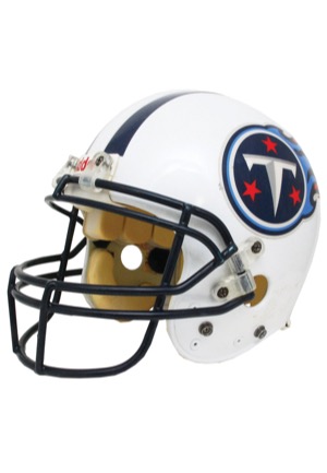 1/10/2004 Steve McNair Tennessee Titans Game-Used Helmet (Sourced from Team)