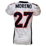 10/31/2010 Knowshon Moreno Denver Broncos Game-Used Road Jersey (NFL Auctions • Photomatch • Unwashed)