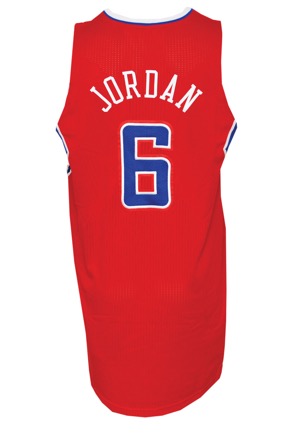 10/14/2012 DeAndre Jordan Los Angeles Clippers Game-Used Home Jersey (NBA LOA • Built-In Mic Pocket)