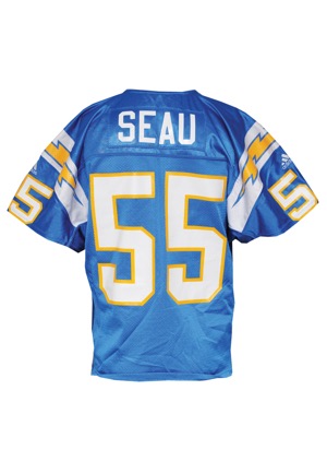2000 Junior Seau San Diego Chargers Game-Used Home Jersey (Chargers LOA)