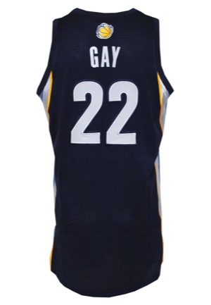 10/31/12 Rudy Gay Memphis Grizzlies Game-Used Road Jersey (NBA LOA • Dana Davis Patch • Built-In Mic Pocket)