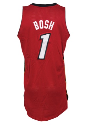 10/11/2012 Chris Bosh Miami Heat Preseason Game-Used Home Jersey (NBA LOA • Championship Season)