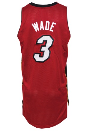 10/11/2012 Dwayne Wade Miami Heat Preseason Game-Used Home Jersey (NBA LOA • Championship Season • Built-In Mic Pocket)