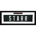 Framed Circa 1971 Bart Starr Green Bay Packers Game-Used Nameplate (Great Source)