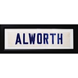 Framed Circa 1971 Lance Alworth San Diego Chargers Game-Used Nameplate (Great Source)