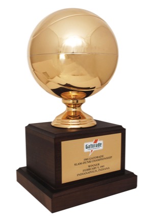 Dominique Wilkins NBA All-Star Gatorade Slam-Dunk Championship Duplicate Trophies from 1985 & 1990 (2)(Sourced From Wilkins) 