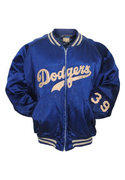 1950s Roy Campanella Brooklyn Dodgers Worn Heavyweight Satin Jacket (Rare • Sourced From Dodgers Charity Auction • Likely NL MVP & Championship  Season)
