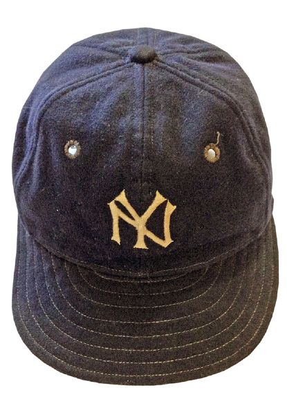 Circa 1937 Joe DiMaggio Rookie Era New York Yankees Game-Used Cap (Exceedingly Rare)