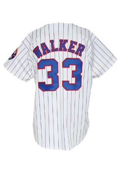 Early 1990s Larry Walker Montreal Expos Game-Used Home Jersey