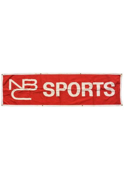 Vintage 1960s NBC Sports Vinyl Banner