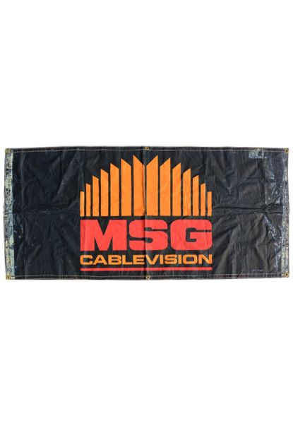 Vintage Madison Square Garden Cablevision Banner