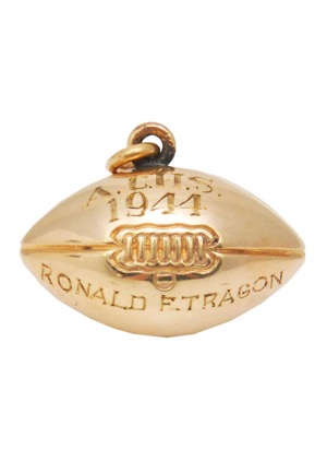 1944 Ronald F. Tragon Annville-Cleona High School Football Gold Pendant