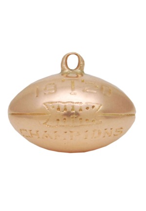 1920 D.F.E. "T" High School or College Football Gold Pendant