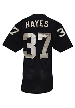 1977 Lester Hayes Rookie Los Angeles Raiders Game-Used & Autographed Home Jersey (JSA • Pounded • Apparent Photomatch)