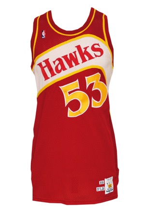 1989-90 Cliff Levingston Atlanta Hawks Game-Used Road Jersey