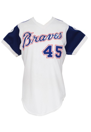 1975 Jamie Easterly Atlanta Braves Game-Used Home Jersey