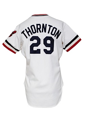 1981 Andre Thornton Cleveland Indians Game-Used Home Jersey  