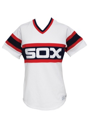 1985 Juan Agosto Chicago White Sox Game-Used Home Jersey