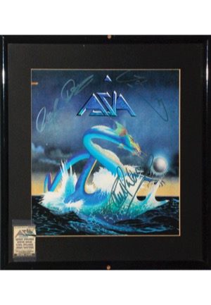 Framed 1982 Asia "Asia" Multi-Signed Record Sleeve (JSA)