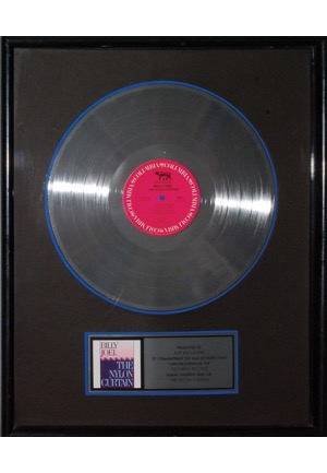 Framed 1982 Billy Joel "The Nylon Curtain" Commemorative Platinum Record Presented to Bob Buchmann