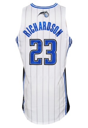 1/20/2012 Jason Richardson Orlando Magic Game-Used Home Jersey (NBA LOA)