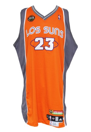 2008-09 Jason Richardson Phoenix Suns "Los Suns" Noche Latina Night Game-Used Road Jersey (MeiGray)
