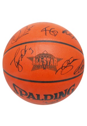 2005 NBA All-Star Team Multi-Signed Basketball (JSA)