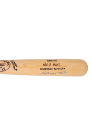 Willie Mays Autographed Bat (JSA)