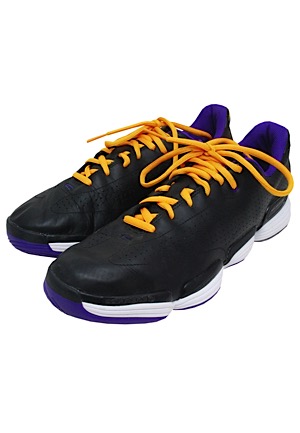 2010-11 Derek Fisher Los Angeles Lakers Game-Used Sneakers