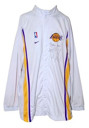 Ice Cube Autographed Los Angeles Lakers Warm-Up Suit (2)(JSA • Jeff Hamilton LOA)