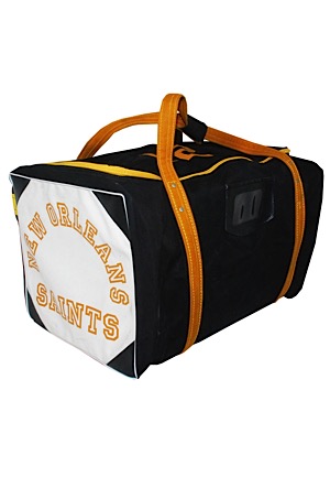 Circa 1981 Bobby Scott New Orleans Saints Equipment Bag