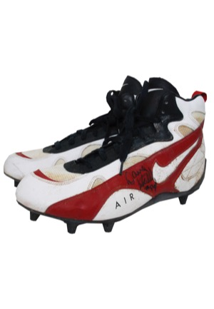 Dana Stubblefield San Francisco 49ers Game-Used & Autographed Cleats (JSA • Originally Donated to SF City College)