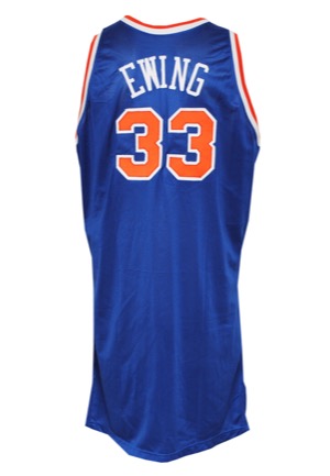 1991-92 Patrick Ewing New York Knicks Game-Issued Road Jersey