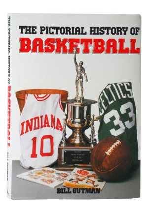 1983 "The Pictorial History of Basketball" Hardcover Book Autographed by George Mikan & Bob Cousy (JSA)