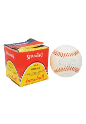 Official American League MacPhail Baseball with Original Box