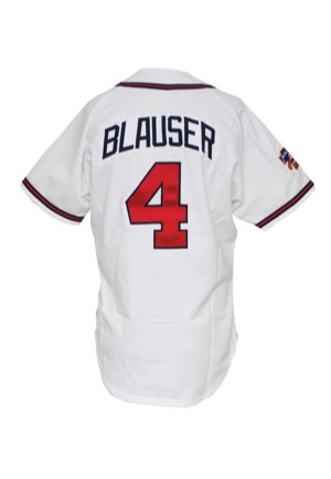 1997 Jeff Blauser Atlanta Braves Game-Used Home Jersey