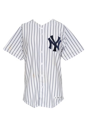 5/30/2013 Brett Gardner New York Yankees Game-Used & Autographed Home Jersey (JSA • PSA/DNA • Yankees-Steiner • MLB Hologram • Unwashed)