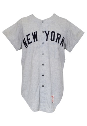 1968 Mel Stottlemyre New York Yankees Game-Used Road Flannel Jersey
