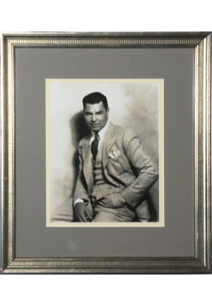 Framed Jack Dempsey Autographed Photo (JSA)