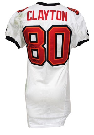 11/13/2006 Michael Clayton Tampa Bay Buccaneers Game-Used & Autographed Road Jersey (JSA • Unwashed)