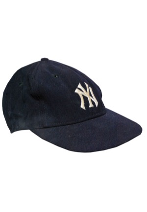 Circa 1968-69 Bobby Cox New York Yankees Game-Used Cap