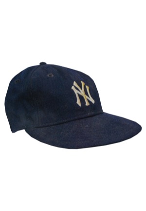 Circa 1978-79 New York Yankees Managers Worn Cap Attributed to Billy Martin