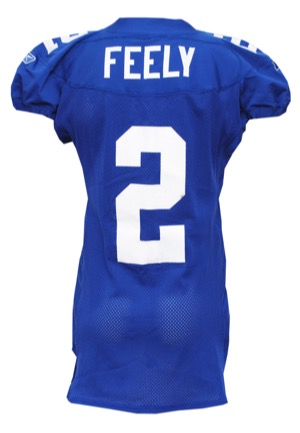 2006 Jay Feely New York Giants Game-Used Home Jersey