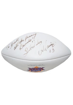 Dan Marino Autographed Super Bowl XXIX Football & Don Shula Signed Program (2)(JSA)