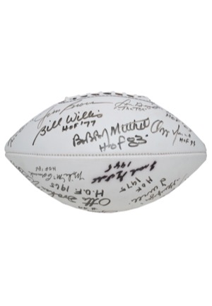 Cleveland Browns Multi-Signed Football with 13 Hall of Famers (JSA • Browns COA)