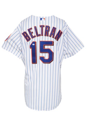 Late 2000s Carlos Beltran New York Mets Game-Used Home Jersey