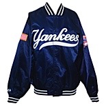 Circa 2001 New York Yankees Worn Dugout Jacket Attributed to "El Duque" Orlando Hernandez (Batboy LOA)