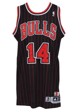 2012-13 Daequan Cook Chicago Bulls Game-Used Black Throwback Jersey